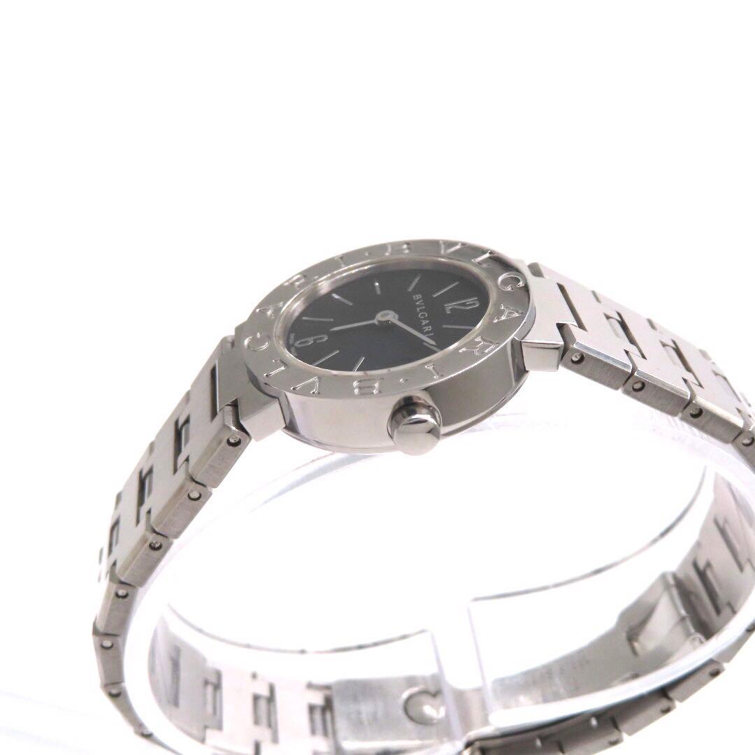 ☆極美品 BB23SS BVLGARI ブルガリ 時計 ブラック レディース