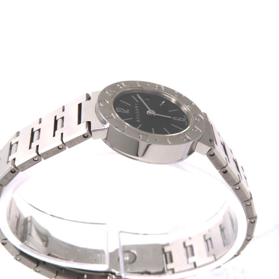 ☆極美品 BB23SS BVLGARI ブルガリ 時計 ブラック レディース