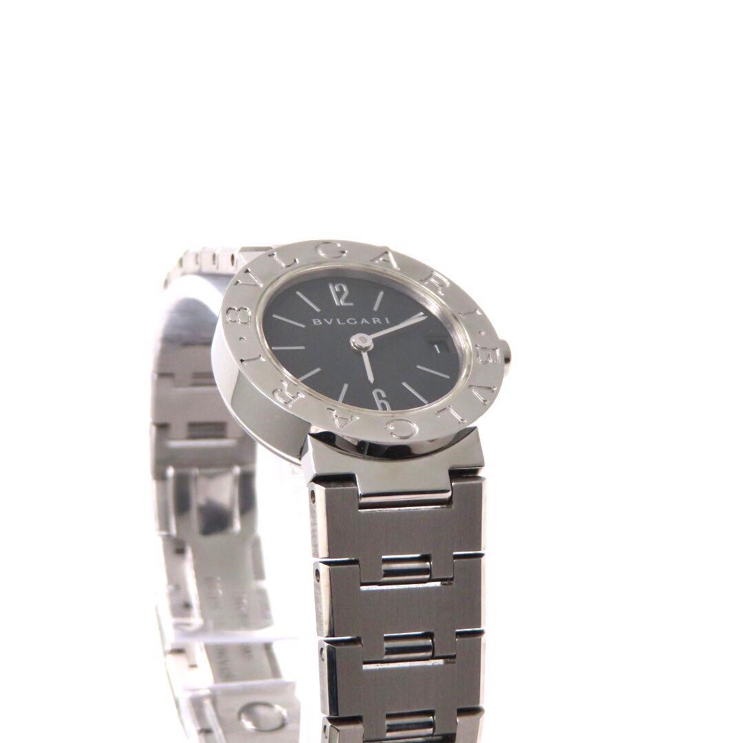 ☆極美品 BB23SS BVLGARI ブルガリ 時計 ブラック レディース