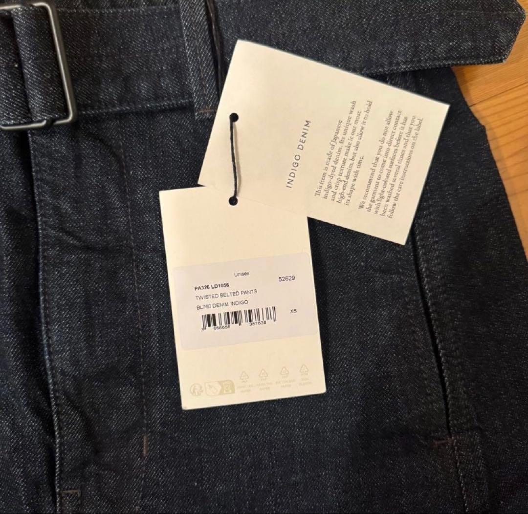 パンツ LEMAIRE TWISTED BELTED PANTS INDIGO