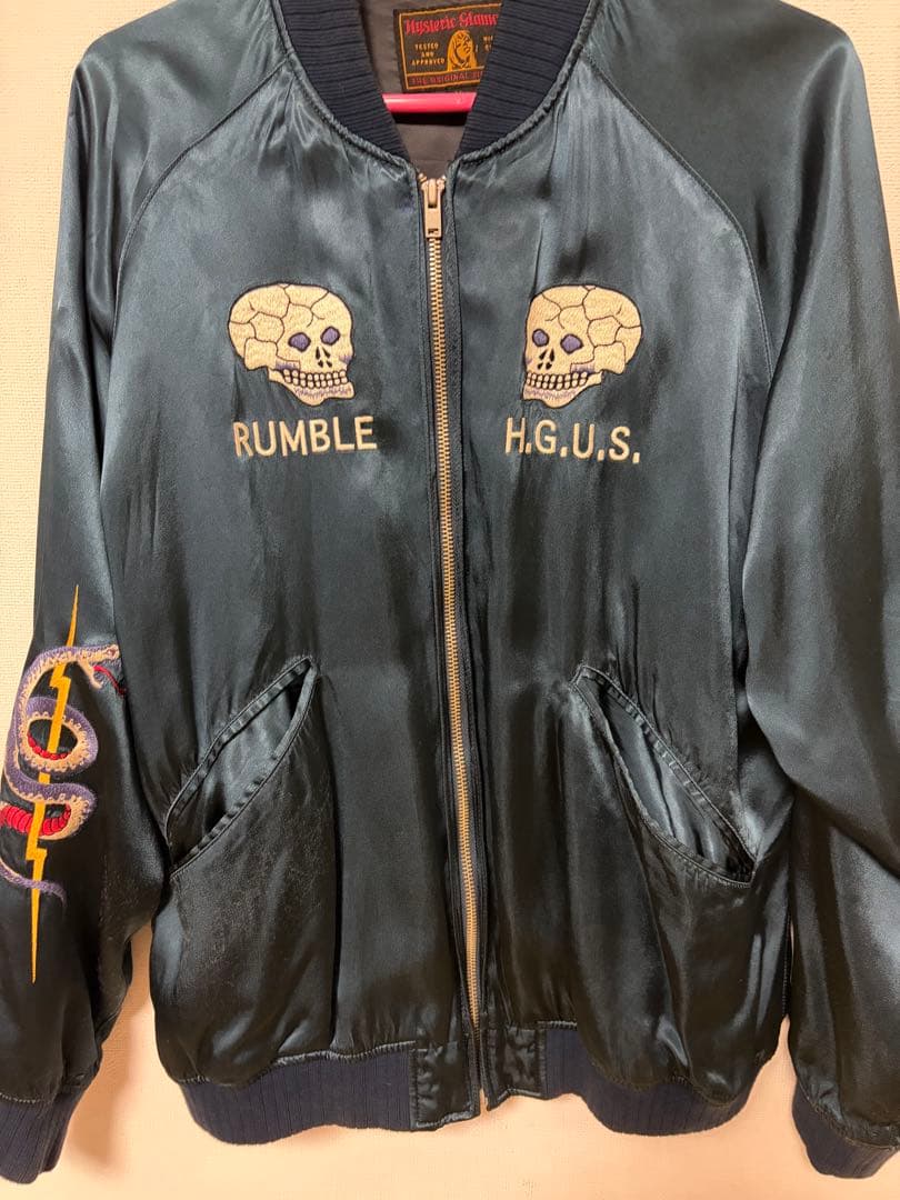 Hysteric Glamour スカルスカジャン ブラック レディースM