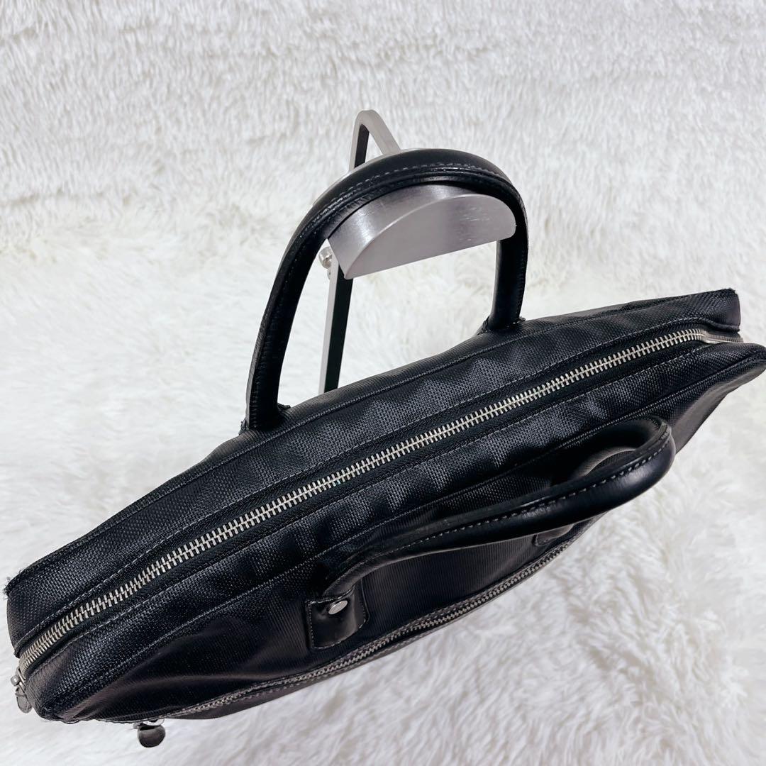 Paul Smithポールスミス　ビジネスバッグオールレザーブラックマルチカラー