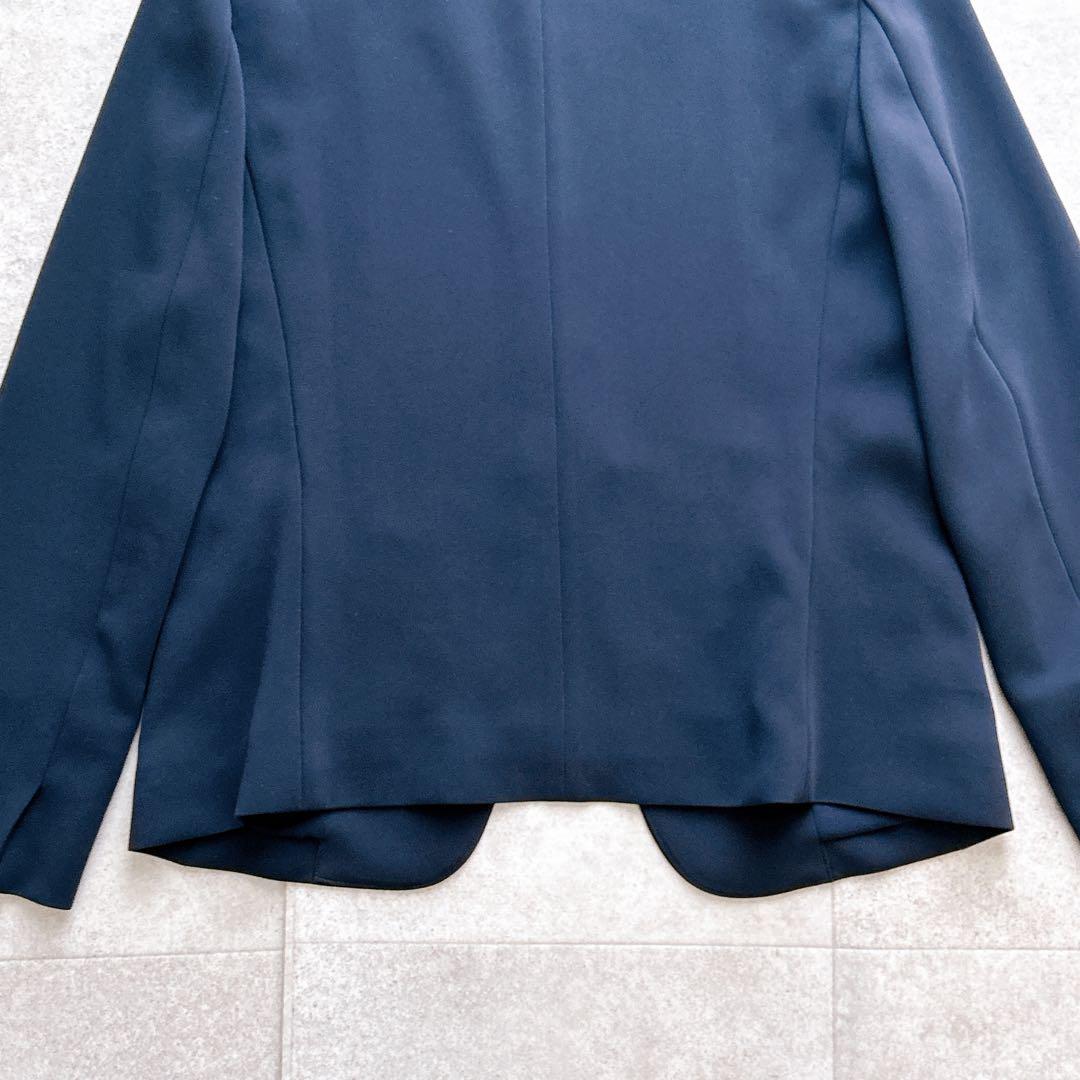 極美品✨ PLST トリアセブランド ノーカラー セットアップ 紺 M 2023