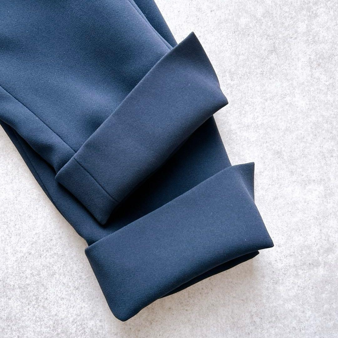 極美品✨ PLST トリアセブランド ノーカラー セットアップ 紺 M 2023