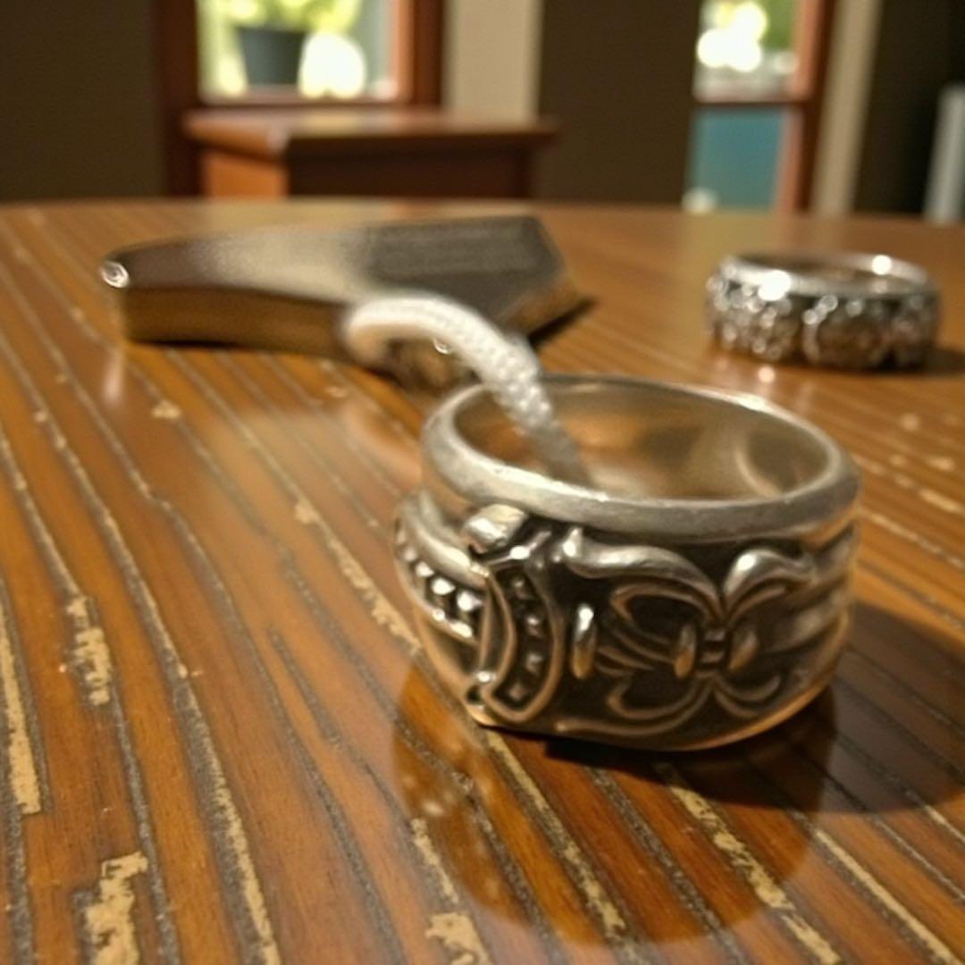 鑑定済 CHROME HEARTS DAGGER RING ダガーリング 17号