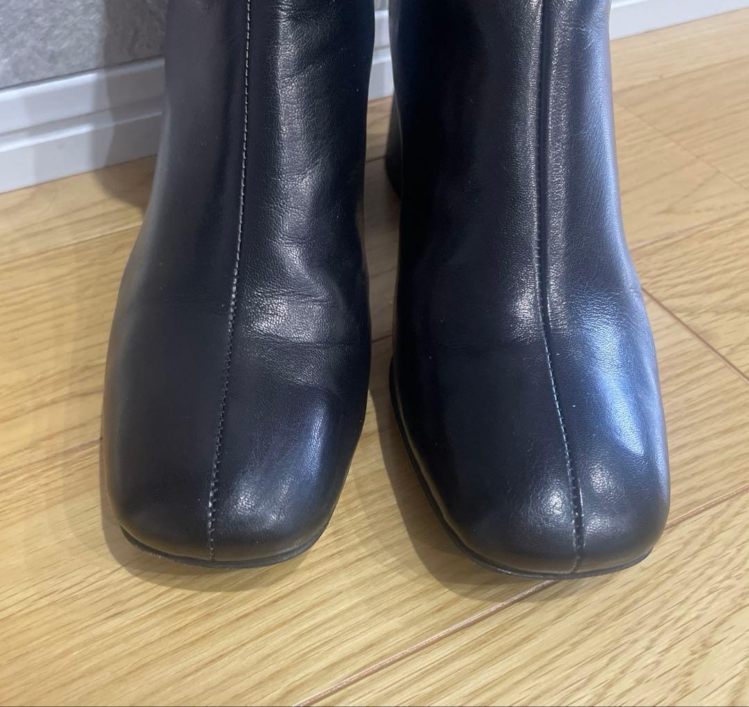 たむ☆ファビオルスコーニ☆ショートブーツ☆黒レザー36サイズ☆