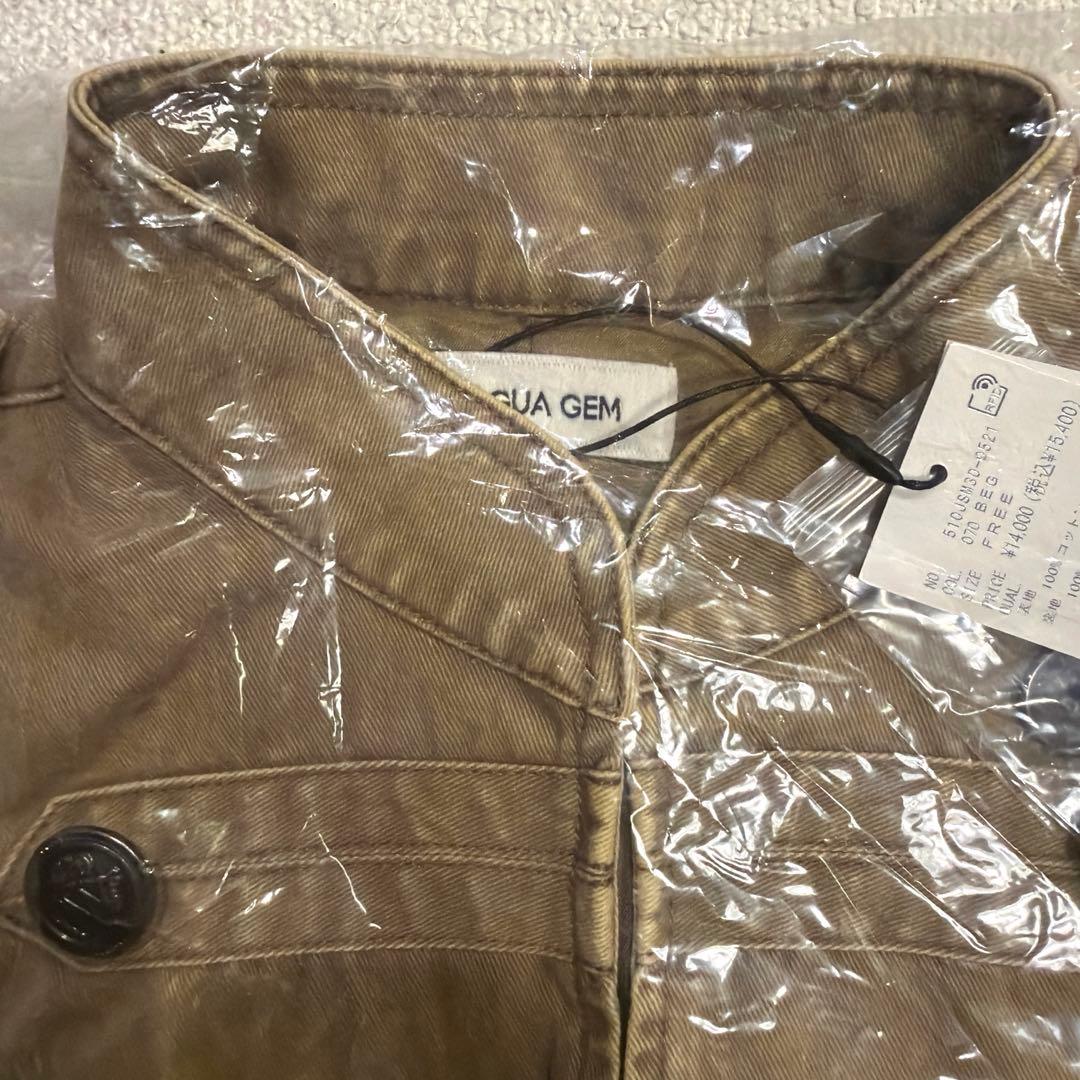 【LAGUA GEM】コットンナポレオンジャケット　ベージュ