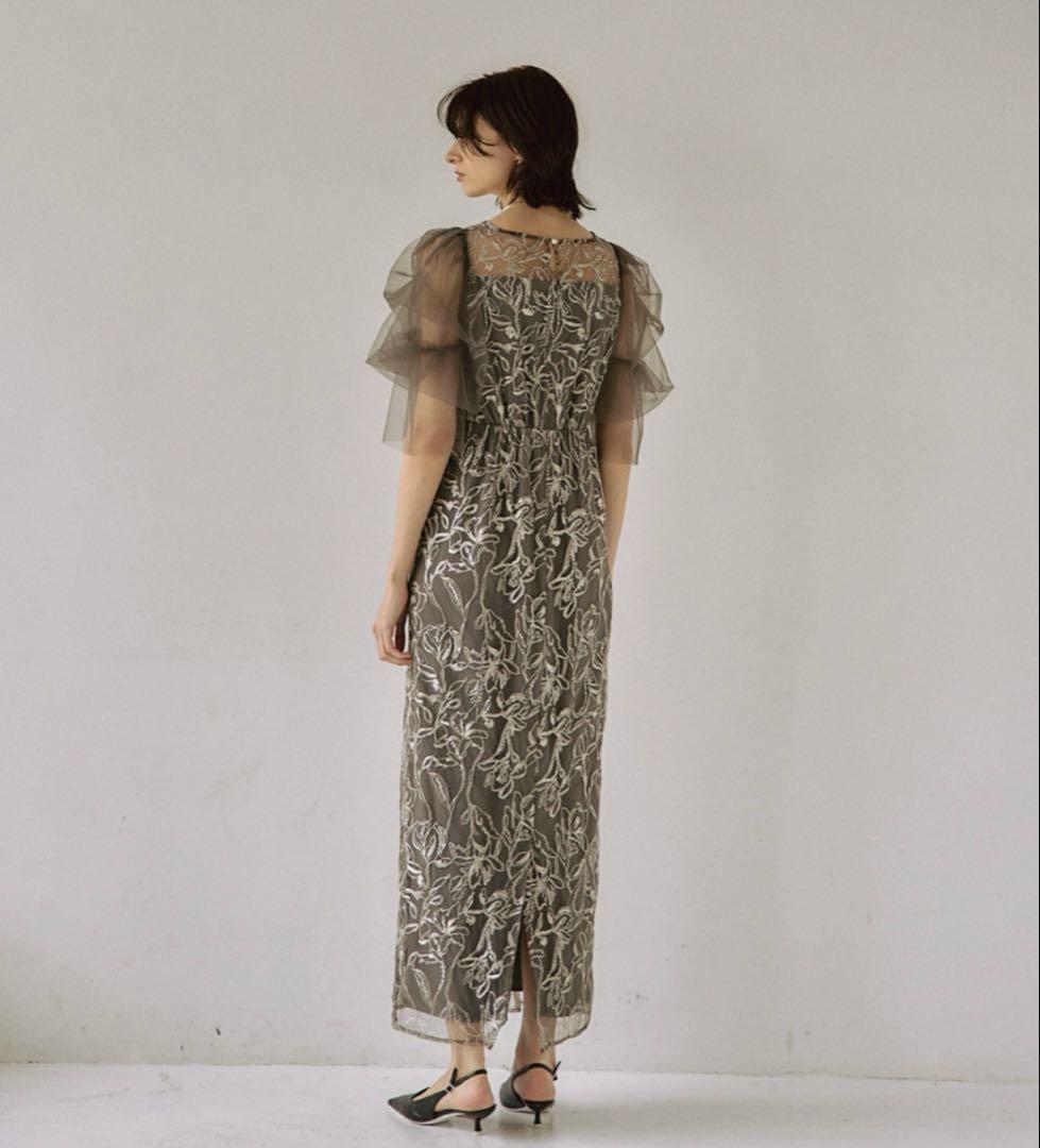 パーティドレス・ワンピース チャコールグレー Mサイズ 未使用