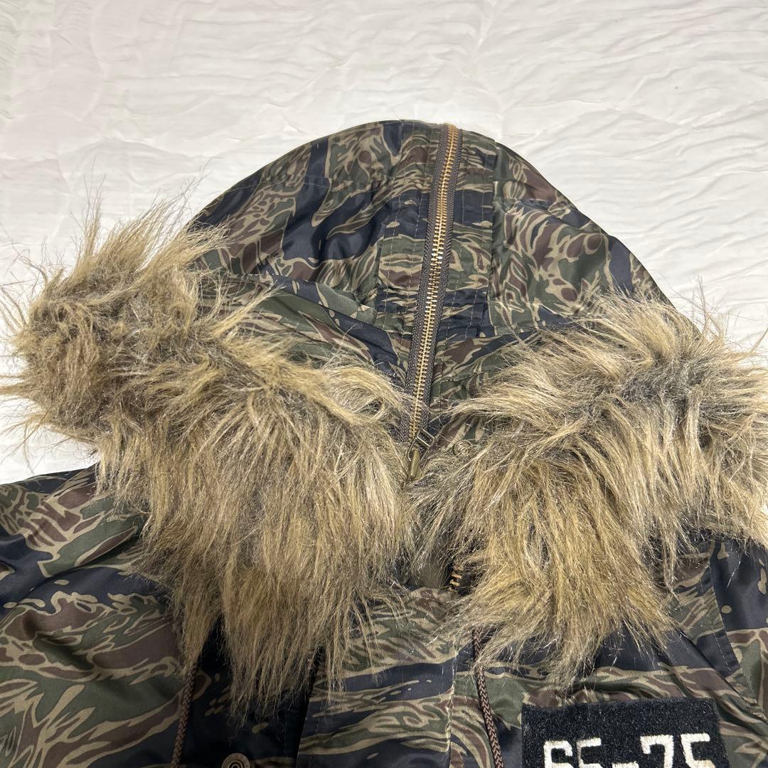 Hysteric Glamour迷彩色ファー付きミリタリージャケット