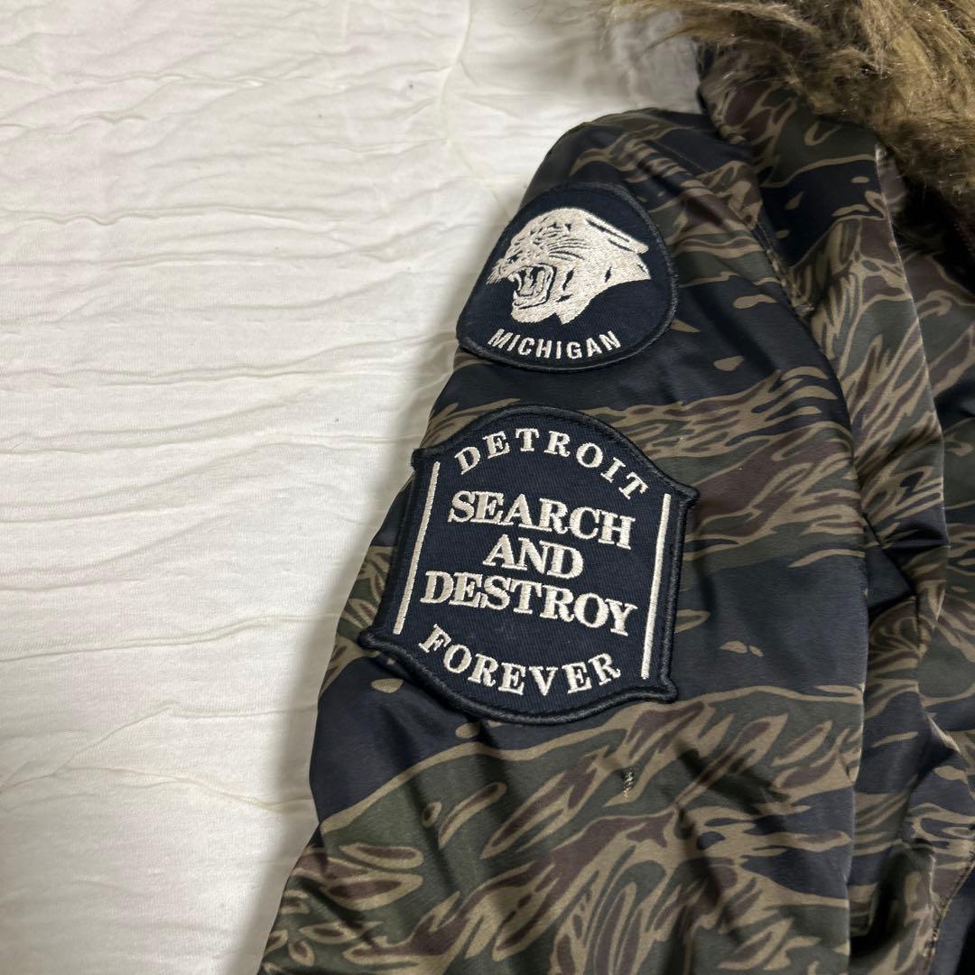 Hysteric Glamour迷彩色ファー付きミリタリージャケット