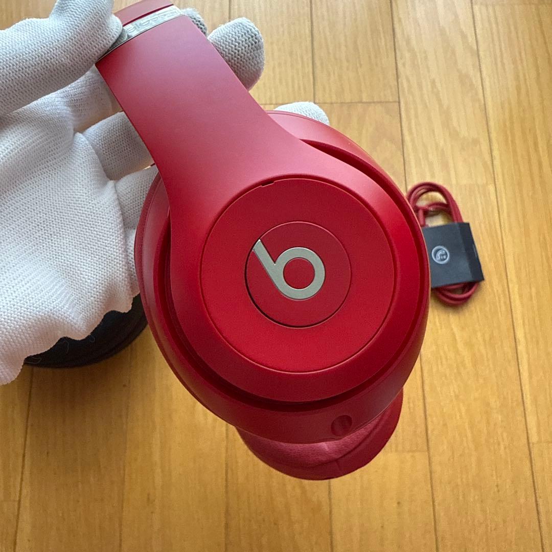 美品 Beats Wireless Studio3 ヘッドホン レッド