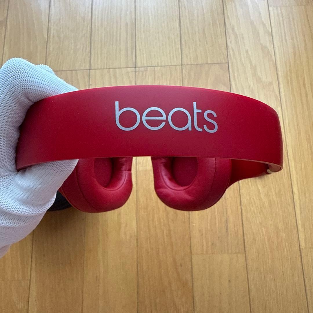 美品 Beats Wireless Studio3 ヘッドホン レッド