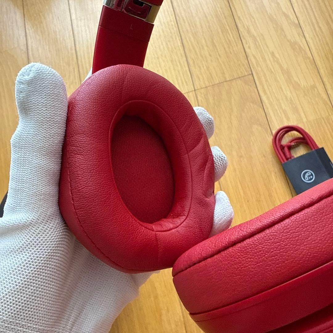 美品 Beats Wireless Studio3 ヘッドホン レッド