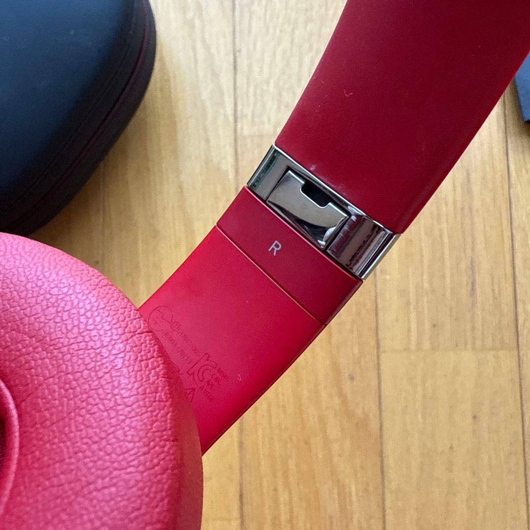 美品 Beats Wireless Studio3 ヘッドホン レッド