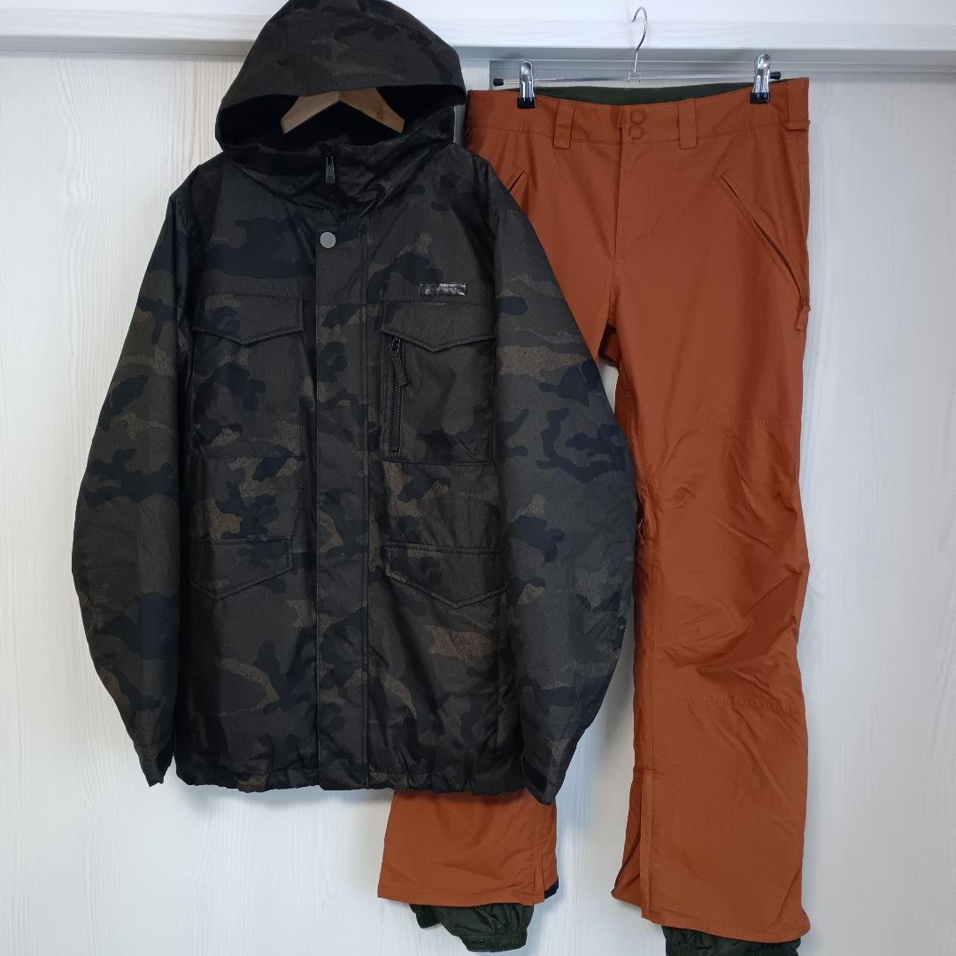 バートン　スノボー　ウェア　M　セット　迷彩　上下　セットアップ　パーカー