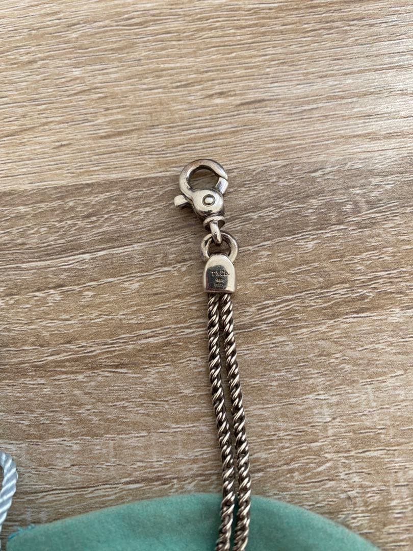 Tiffany & Co. センターノット　ダブルロープ　シルバーブレスレット