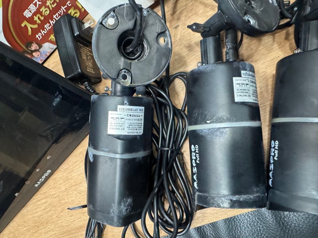 マスプロ　防犯カメラ　３台 モニターセット　WHC10M2 　【リコール対象外】