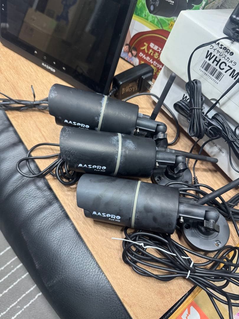 マスプロ　防犯カメラ　３台 モニターセット　WHC10M2 　【リコール対象外】