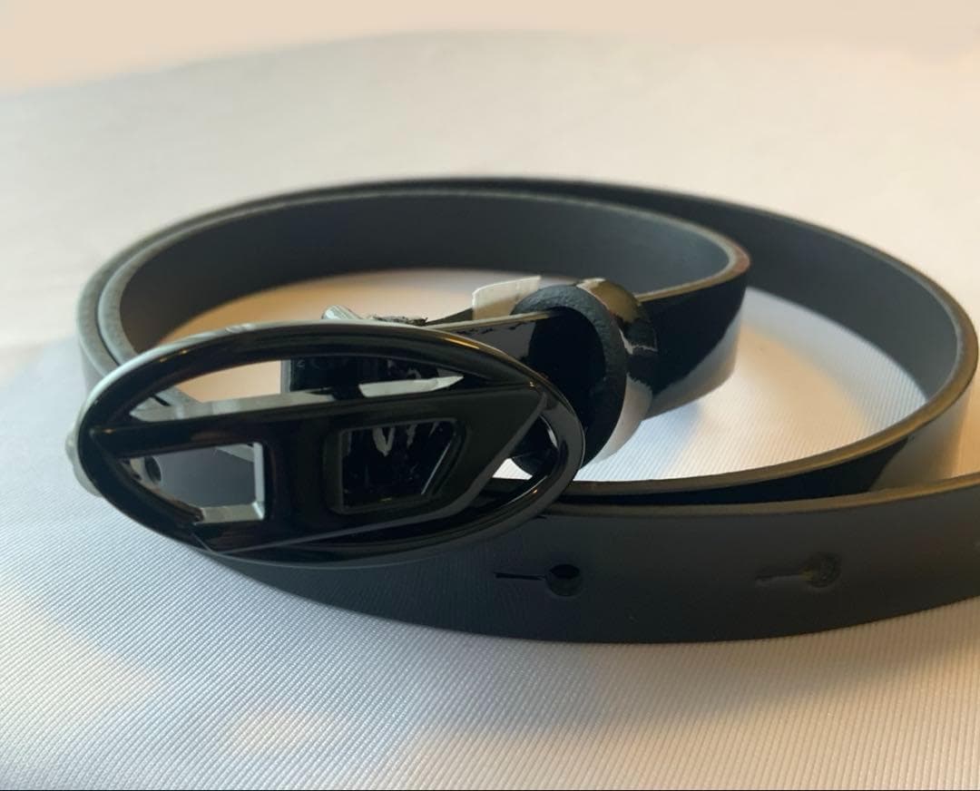 DIESEL　BELT　75　B-PLAY 15　X10323　ロゴ　光沢　新品