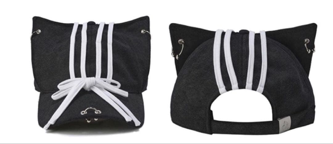 GENZERO 猫耳　キャップ　ブラック