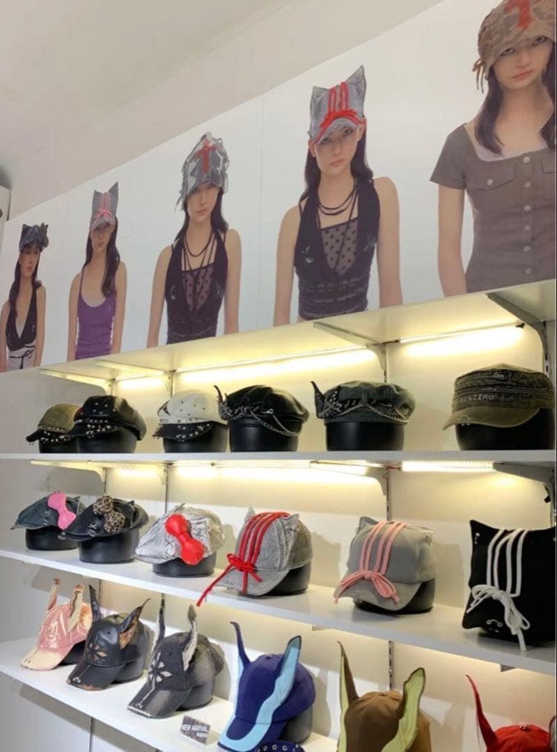 GENZERO 猫耳　キャップ　ブラック