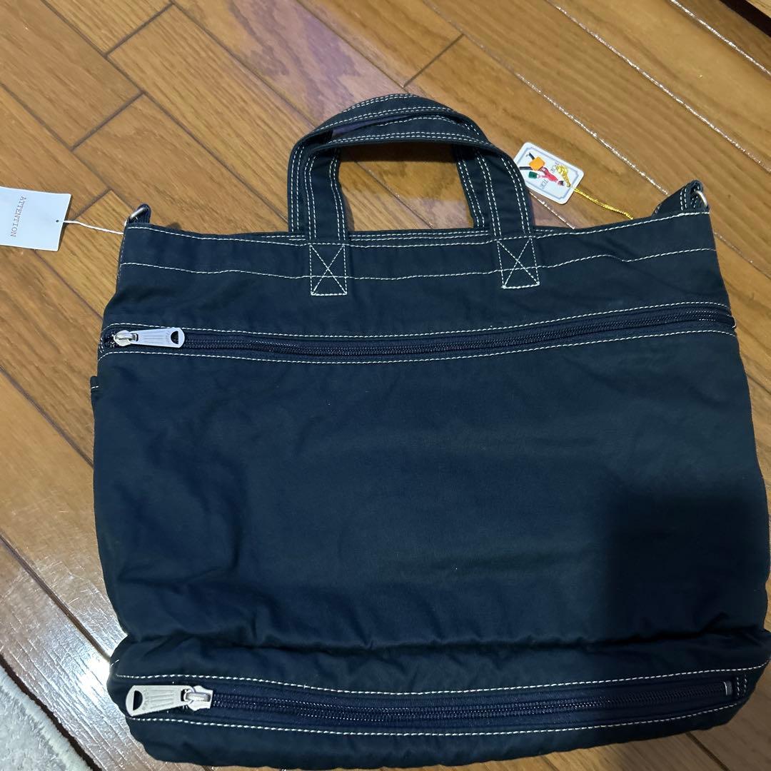 PORTER フェイバー SHOULDER TOTE BAGコットン ネイビー