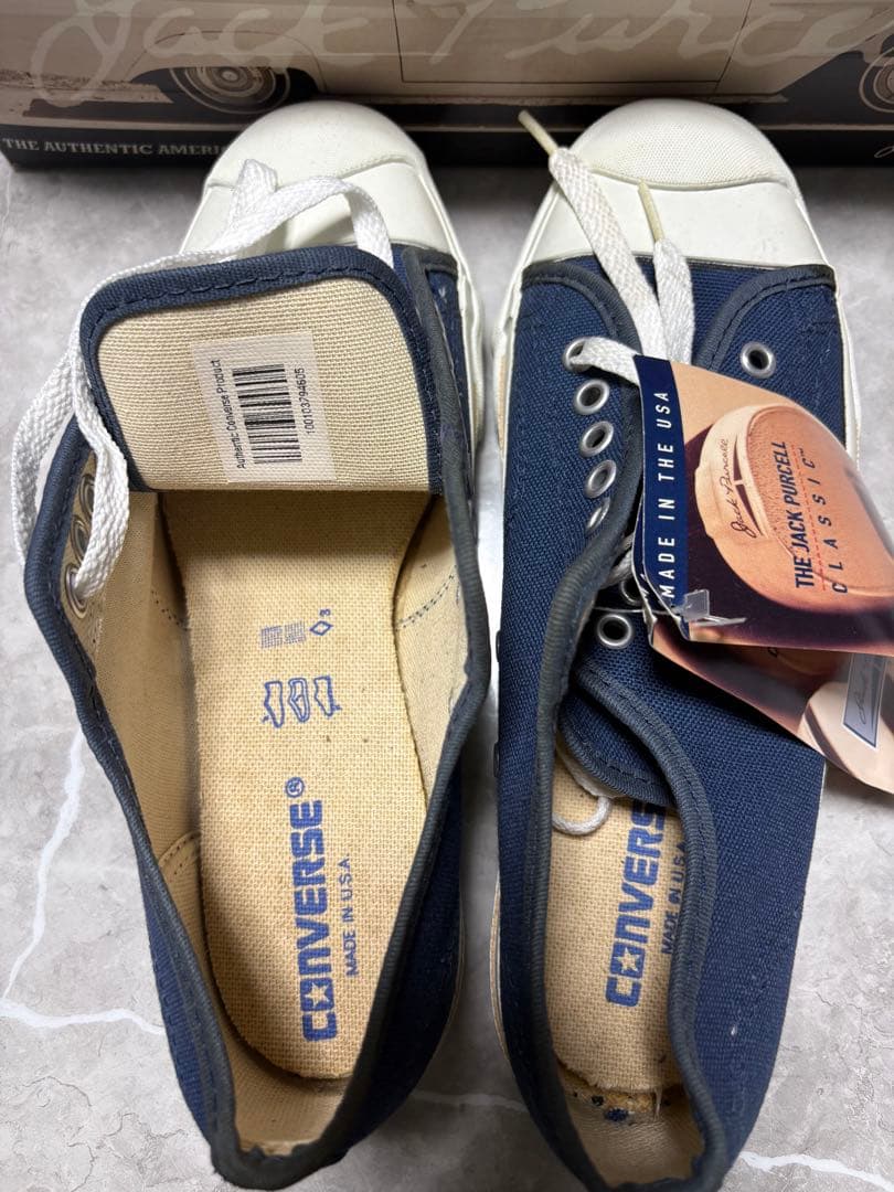 Jack Purcell コンバース ネイビー スニーカー　デッドストック