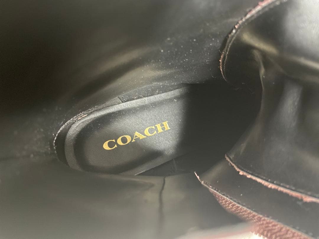 【極美品】COACH ライラブーティ　ブーツ　ボルドー　CW710