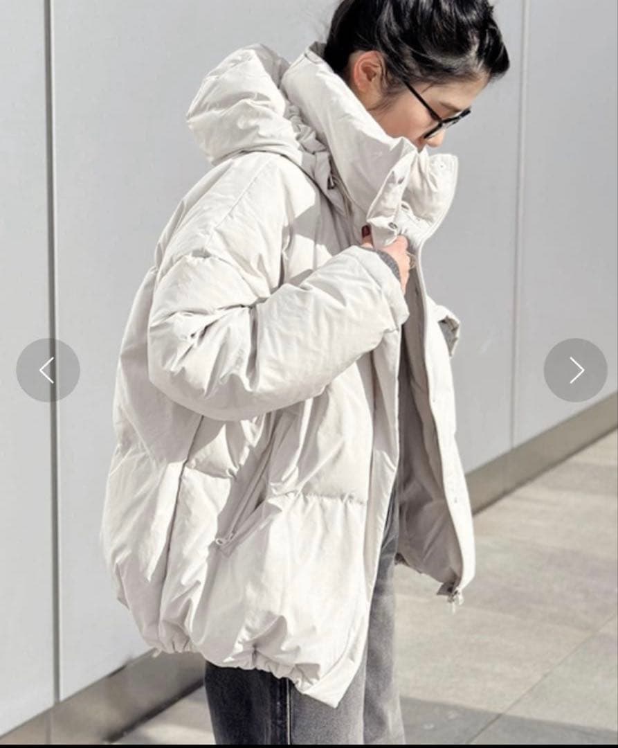 AP STUDIO ミディダウンジャケット 38 ホワイト