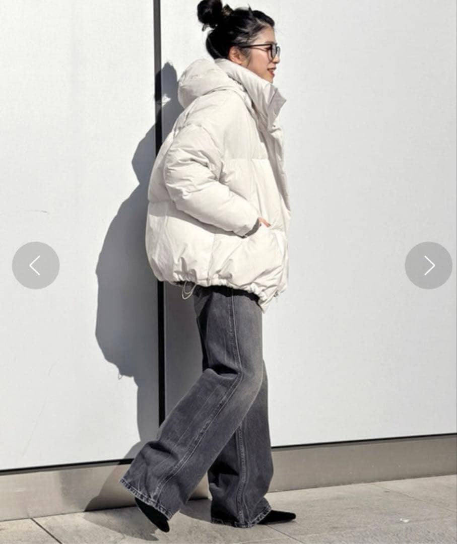 AP STUDIO ミディダウンジャケット 38 ホワイト