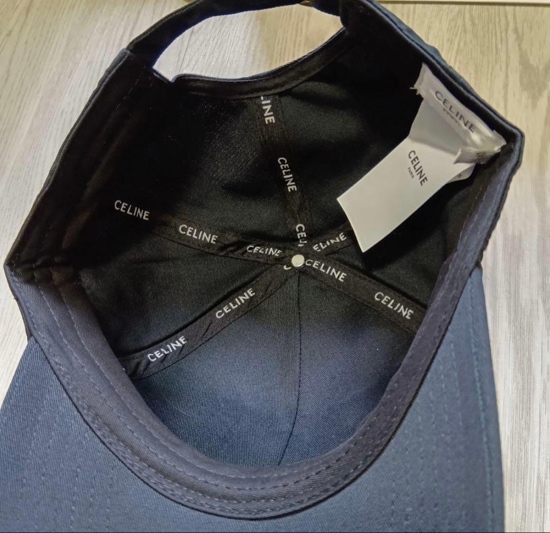 CELINE黒ベースボールキャップM