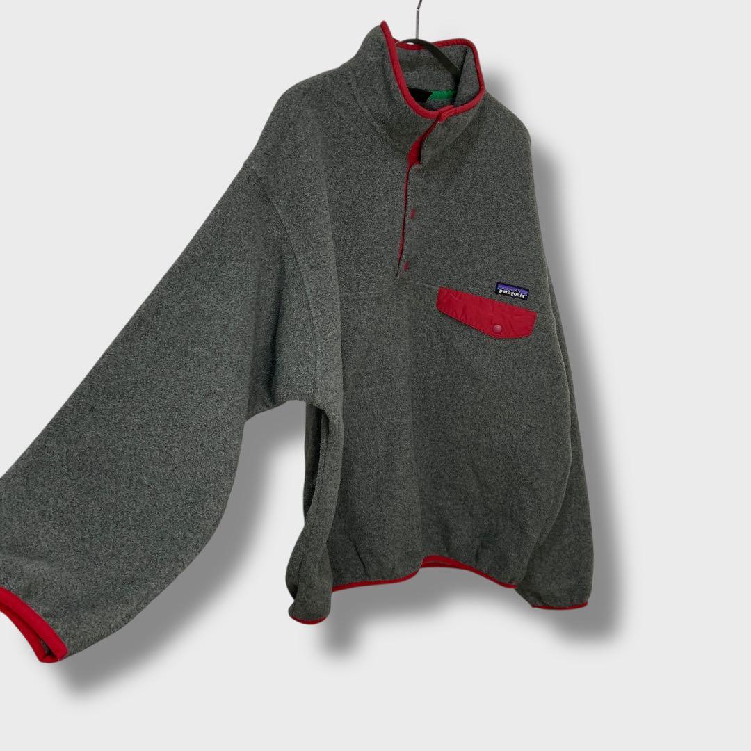 patagonia☆パタゴニア☆シンチラスナップT☆フリース☆グレー☆L☆14年