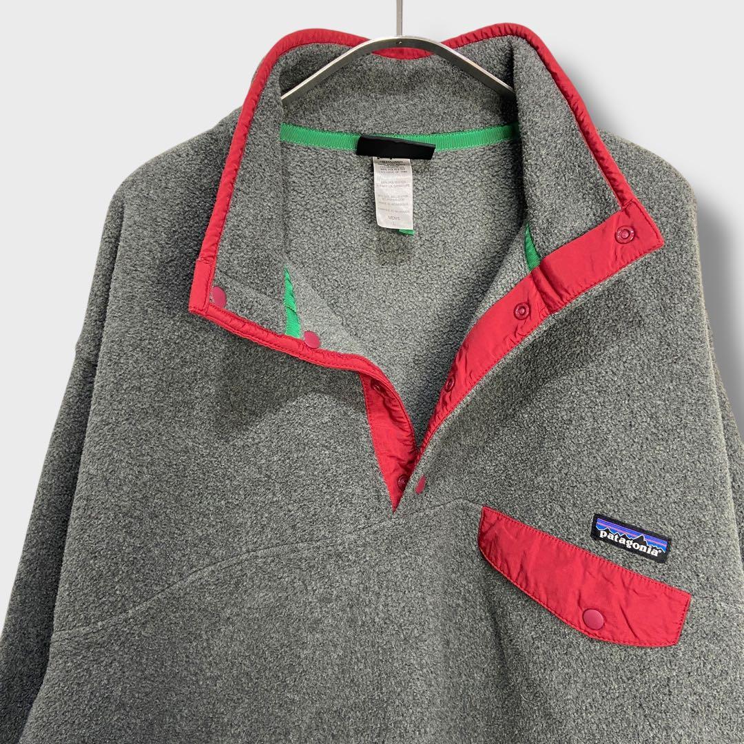 patagonia☆パタゴニア☆シンチラスナップT☆フリース☆グレー☆L☆14年