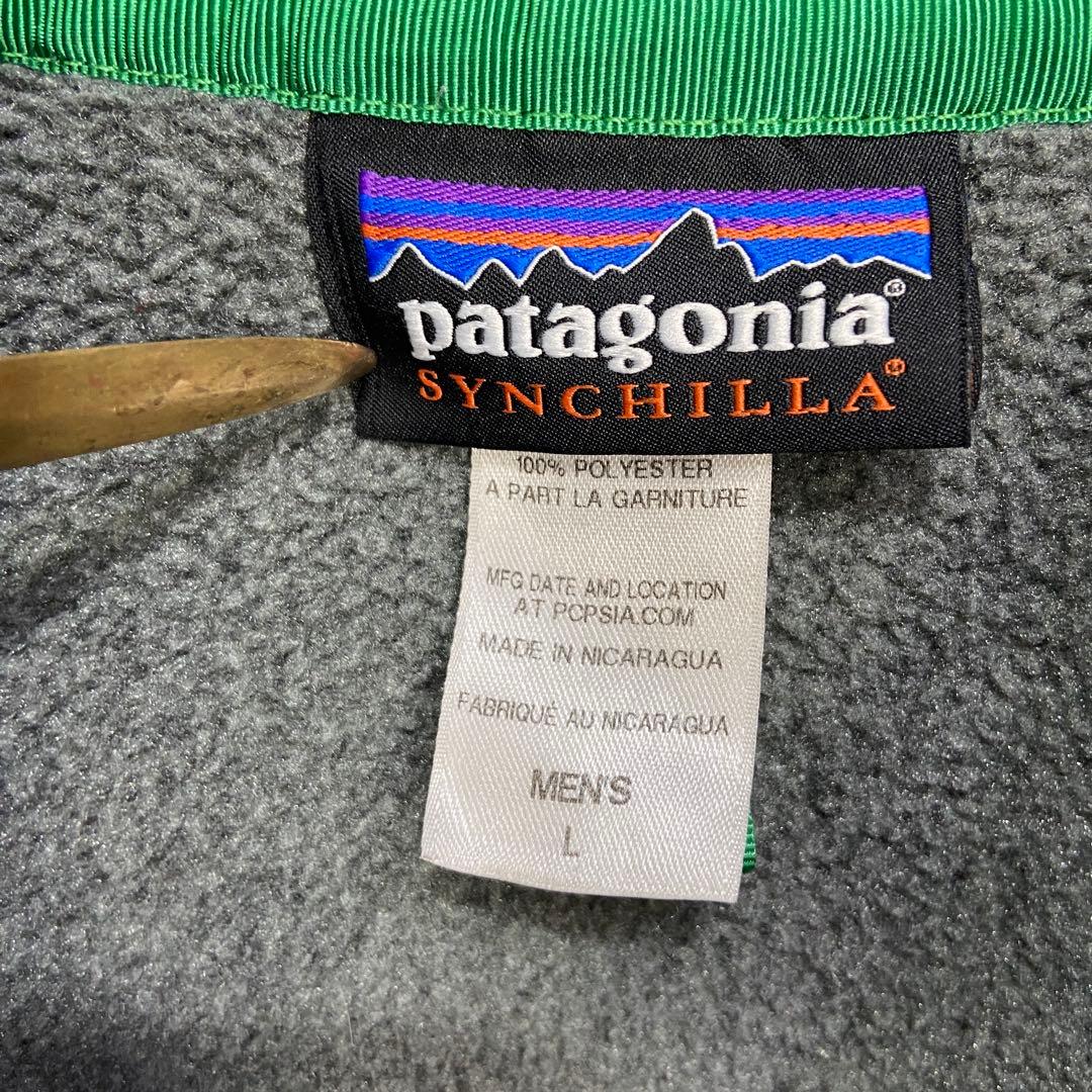 patagonia☆パタゴニア☆シンチラスナップT☆フリース☆グレー☆L☆14年
