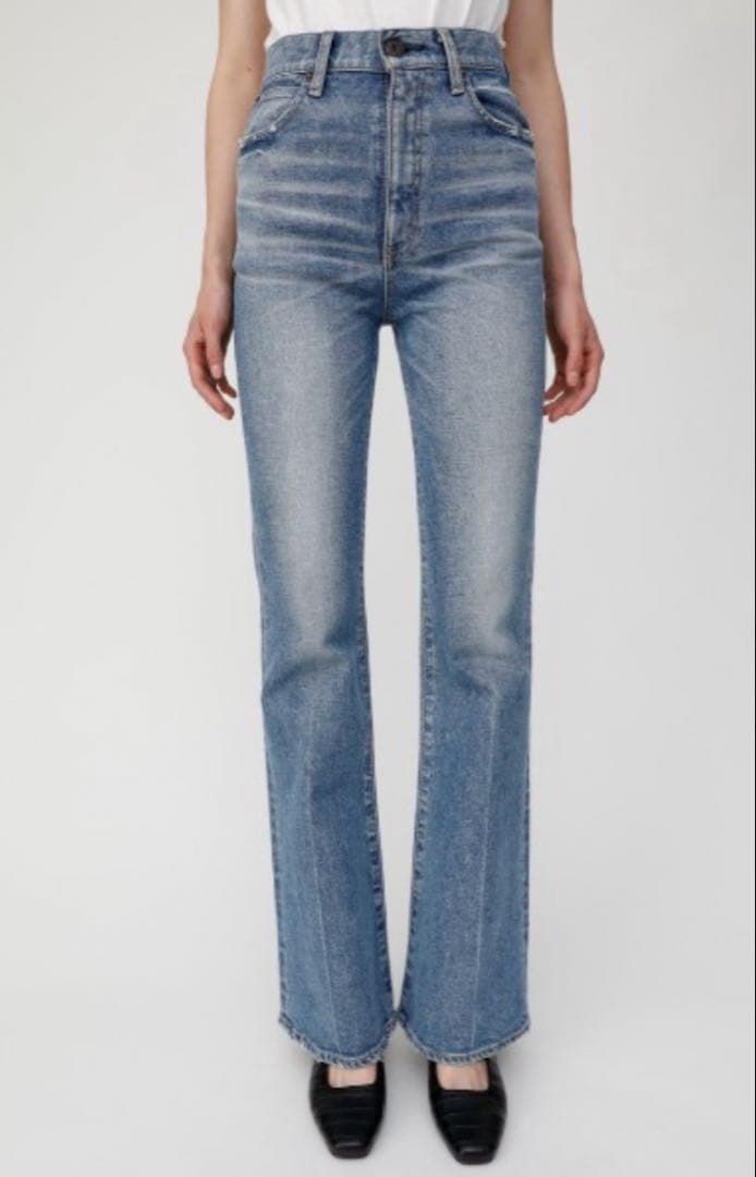 MOUSSY デニム MVS FLARE 23inch ブルー