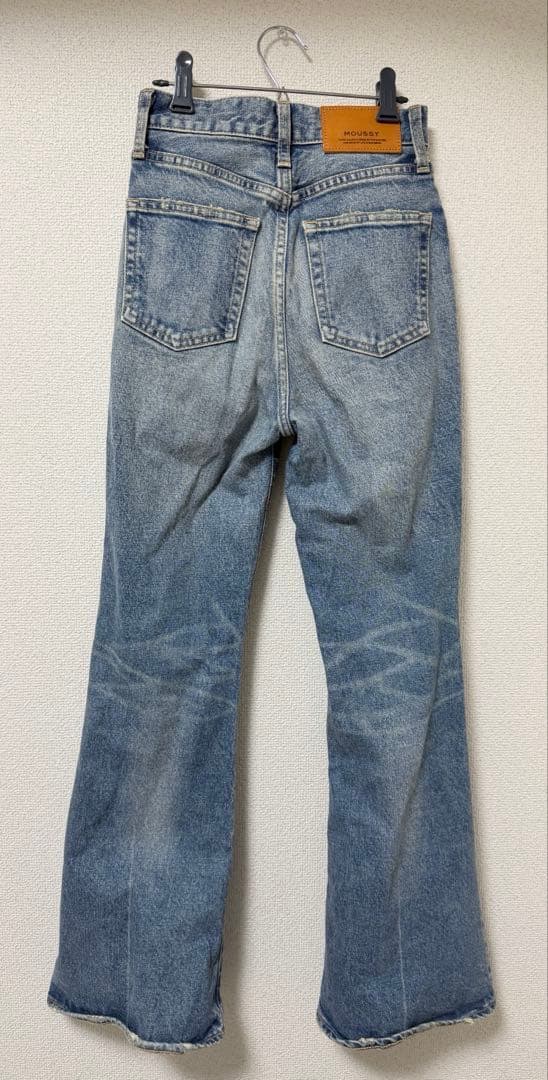 MOUSSY デニム MVS FLARE 23inch ブルー