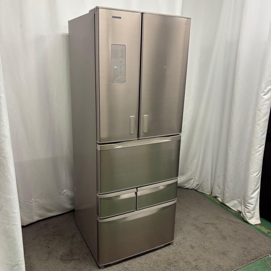 ★156　冷蔵庫　500ℓ〜600ℓ　大型　東芝　安い　綺麗　両開き　設置無料