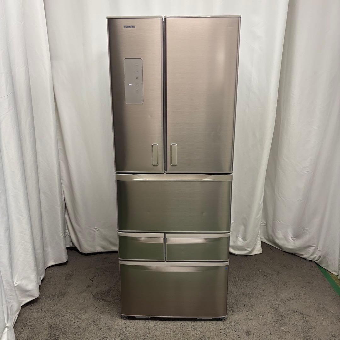 ★156　冷蔵庫　500ℓ〜600ℓ　大型　東芝　安い　綺麗　両開き　設置無料