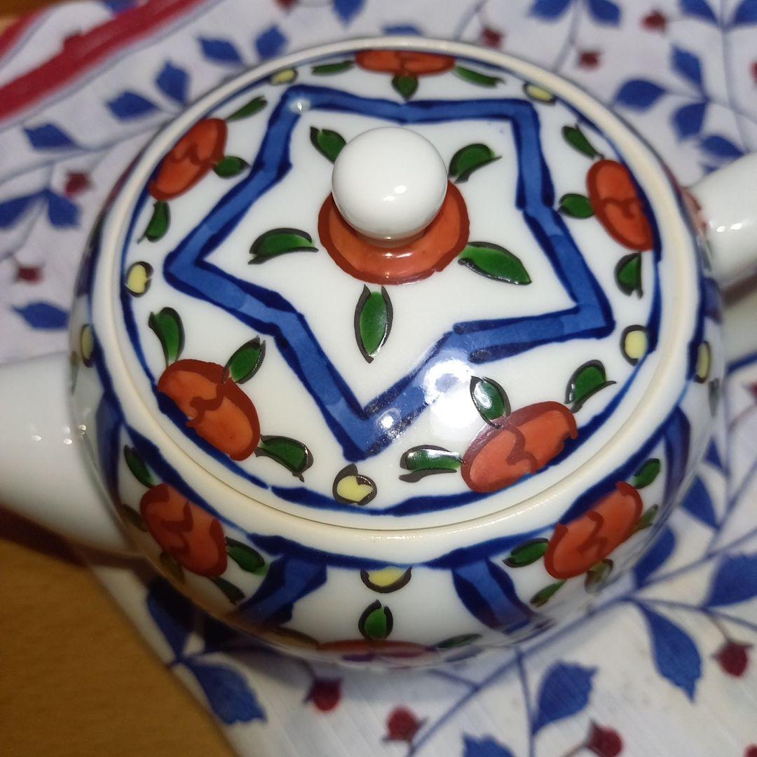 源右衛門窯　花割後ろ手急須