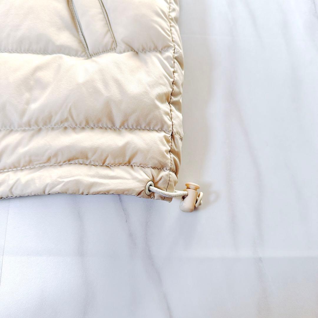 《美品》ダントン クルーネックインナーダウン オイスターホワイト Sサイズ