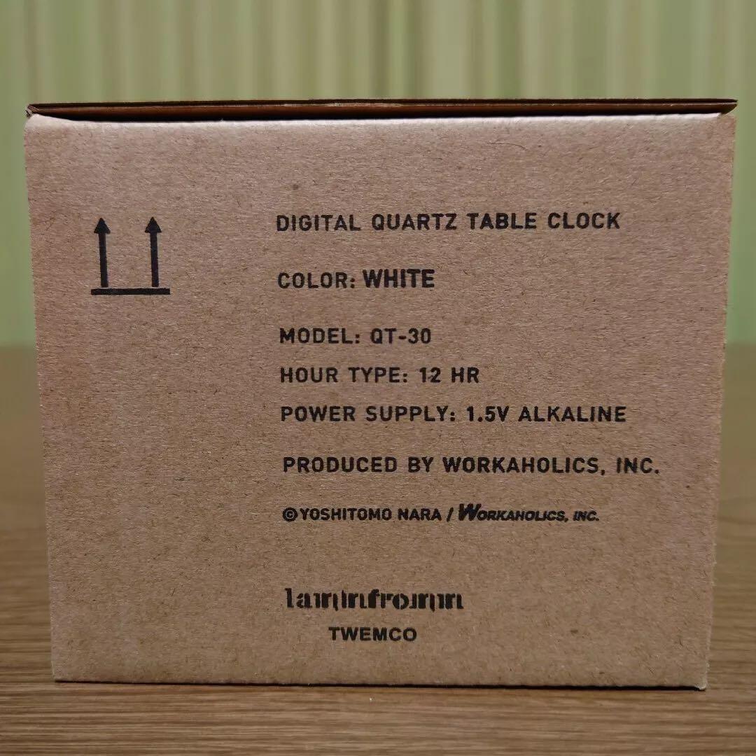 【新品／未開封・保証付き】奈良美智 パタパタクロック WALK ON ホワイト