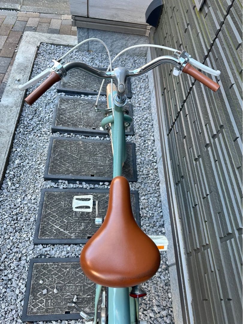 little tokyobike ブルージェイド 前カゴ&補助輪付き