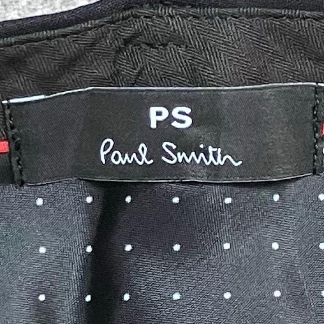 未使用級✨近年 ポールスミス パンツスーツ セットアップ はっ水加工 ドット 黒