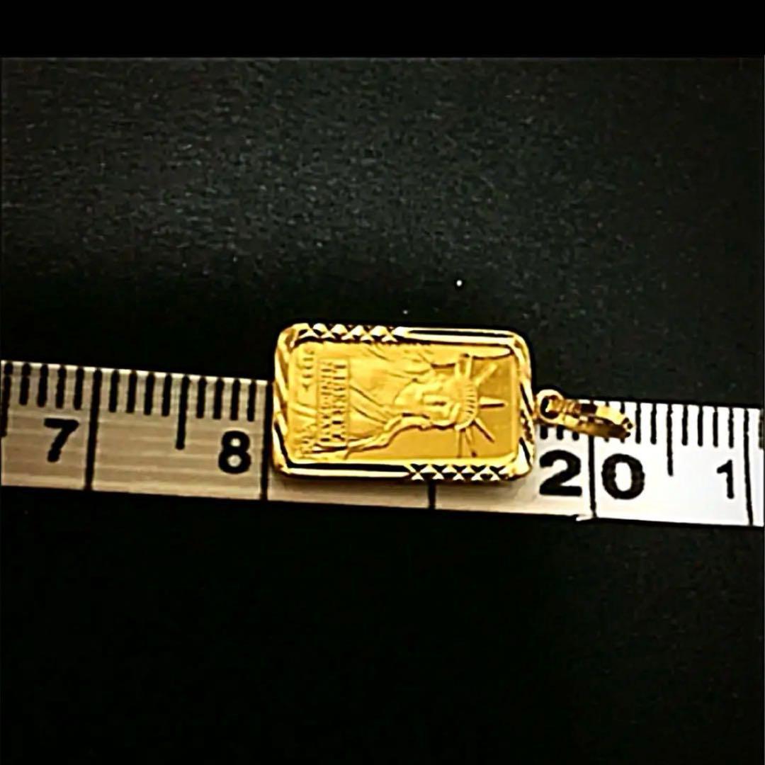 純金　ネックレストップ自由の女神