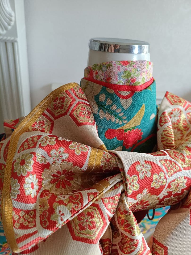 専用です☆アンティークくすみブルーの着物単品