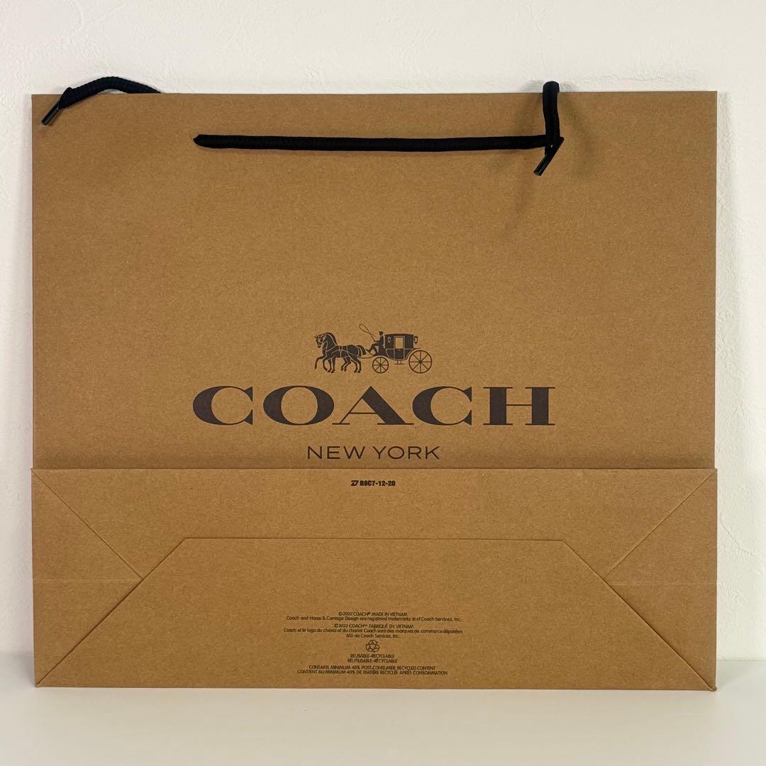 【COACH】 タグ有り チャーター ボディバッグ シグネチャー ベージュ