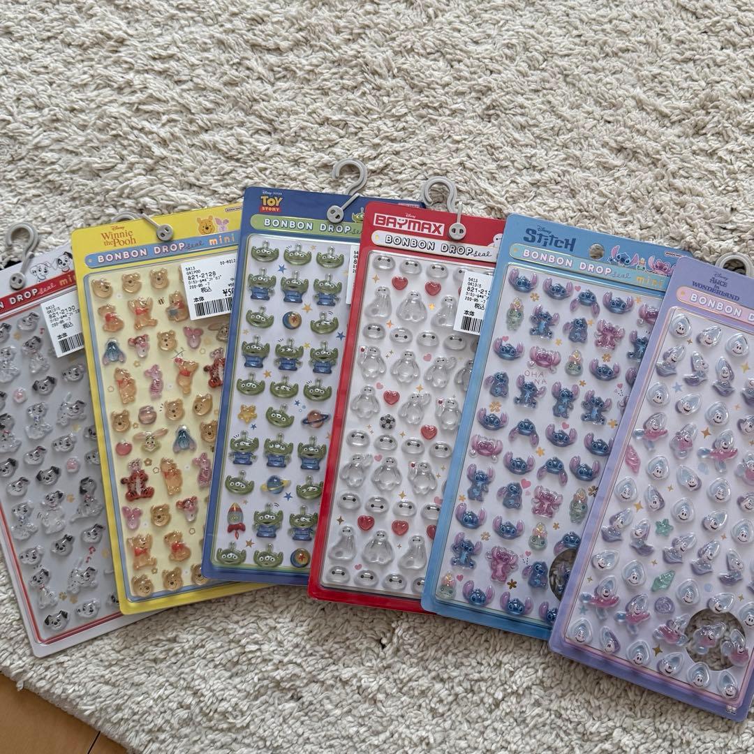ボンボンドロップシール　ぼんどろ　ディズニー　まとめ売り　シール　スティッチ