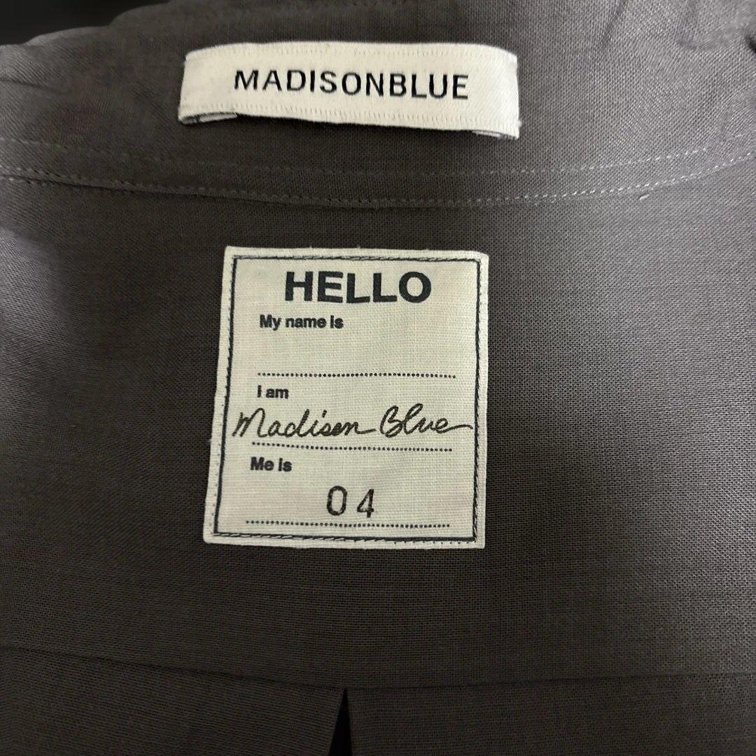 マディソンブルー ウールマダムシャツグレー
