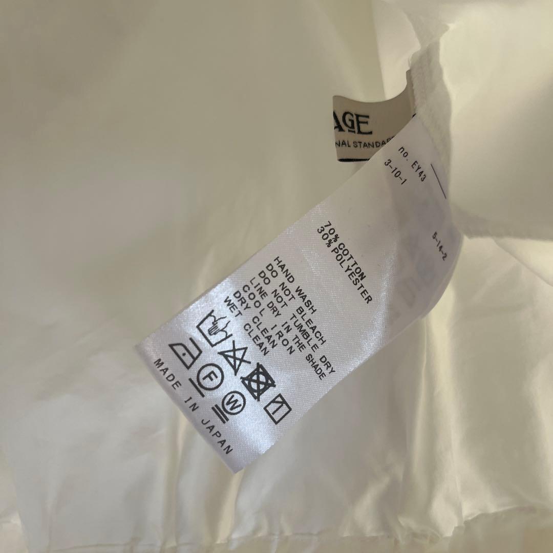 ジャーナルスタンダード　レサージュ　白　襟　フリル　ブラウス　卒業式　入学式