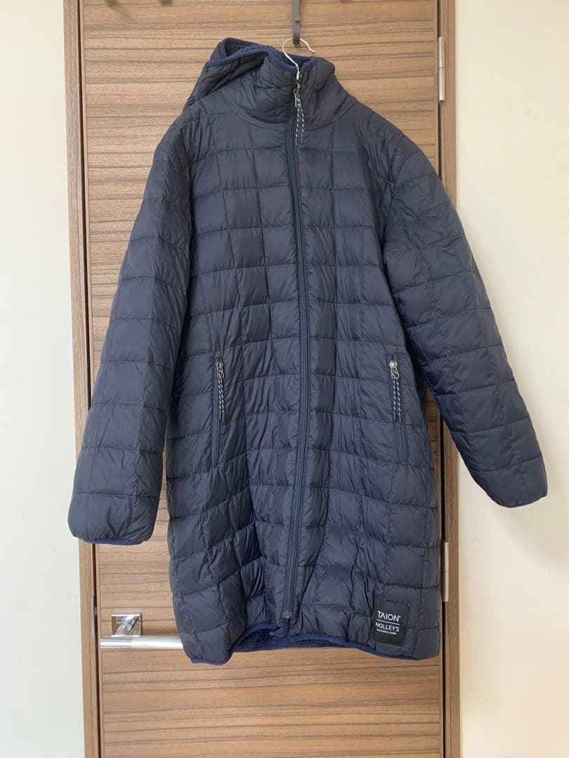 NOLLEY'S TAIONボアダウンリバーシブルコート　ノーリーズ　ネイビー